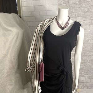 INC BLACK DRESS SLEEVELESS SIZE LARGE NWT